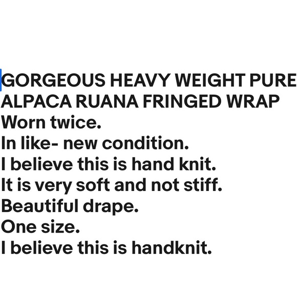 PERUVIAN CONNECTION 100% ALPACA HEAVY  RUANA - Picture 13 of 16